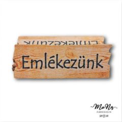 Emlékezünk- mini barna hasáb 2x5,5cm