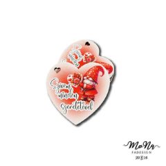 Piros manós szív-Szívem minden szeretetével 5x5cm