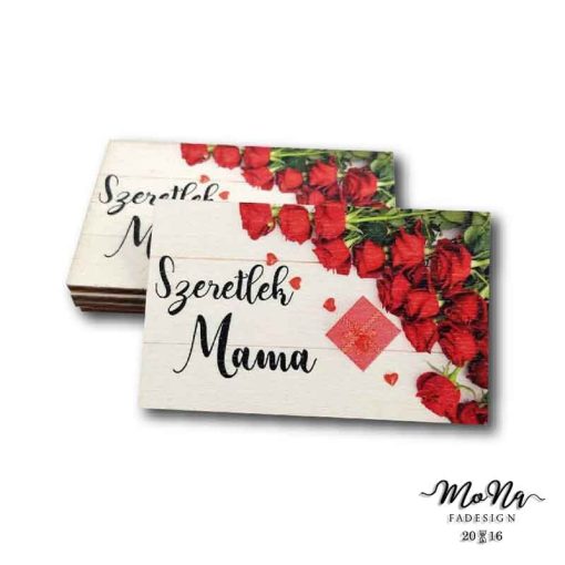 szeretlek mama téglalap 5x8cm