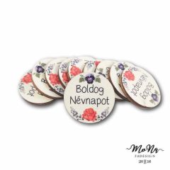 Boldog Névnapot mini kör 3x3cm