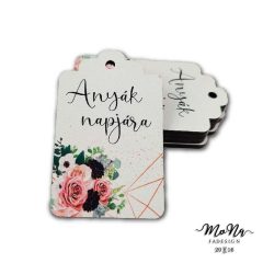 Liziantusz cikornyás biléta-Anyák napjára 6,5x4cm