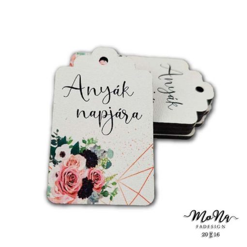 Liziantusz cikornyás biléta-Anyák napjára 6,5x4cm