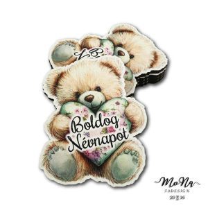 Maci- Boldog névnapot 6,7x5,5cm