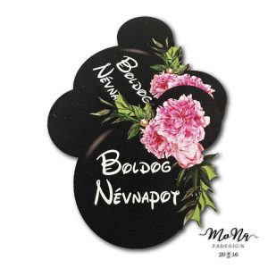 Mickey fej- Boldog névnapot 7,3x6,4cm