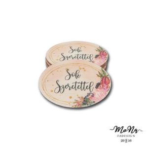 Kis ovális- sok szeretettel 4x6cm