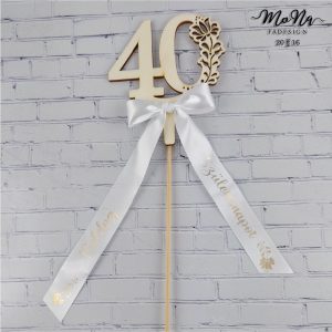 Szalagszám- "40" 37x9cm