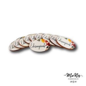 Tavasz-színes ovális 2,5x4cm