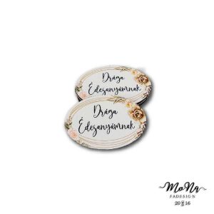 Kis ovális- Drága édesanyámnak 4x6cm