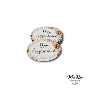 Kis ovális- Drága nagymamámnak 4x6cm