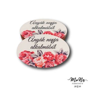 Ovális- anyák napja alkalmából 5,5x8,5cm