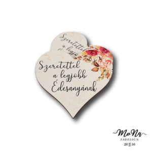 Nagy szív- szeretettel a legjobb édesanyának 9x9,5cm