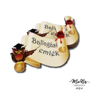 Papírtekercs- ballagási emlék 7,3x10cm