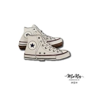 Converse cipő-fehér 4,7x7,5cm