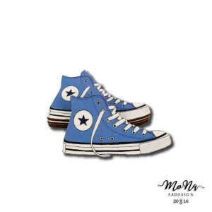 Converse cipő-kék 4,7x7,5cm