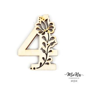  "4" Díszes szám  6,5x4,5cm