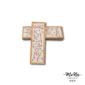 Nyújtott deszka-Boldog Karácsonyt 3,5x10cm