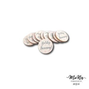 30-as kör-rose gold 3x3cm