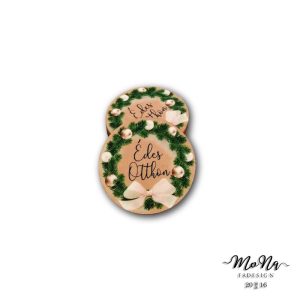 50-es kör-rose gold, díszes édes otthon 5x5cm