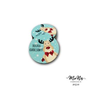 50-es kör- nyakkendős rénszarvas 5x5cm