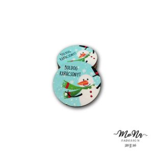 50-es kör- sálas hóember 5x5cm