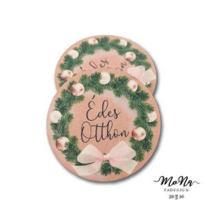 70-es kör rose gold, (koszorú) -Édes Otthon 7x7cm