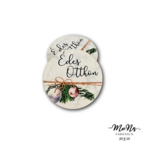 70-es kör-fehér márvány édes otthon 7x7cm