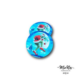 70-es kör- gonosz grincs 7x7cm