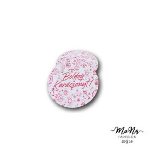 70-es kör- motívumos- boldog karácsonyt 7x7cm