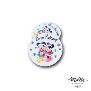 70-es kör- mickey és minnie 7x7cm