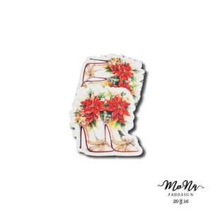 Magassarkú mikulás virággal 6,7x6,7cm