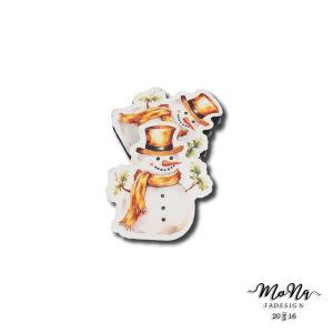 Arany hóember 7x6,3cm