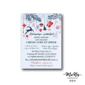 Visszaszámlálós hóember 20x14cm