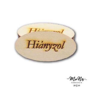 Hiányzol-kicsi biléta 2,5x4cm