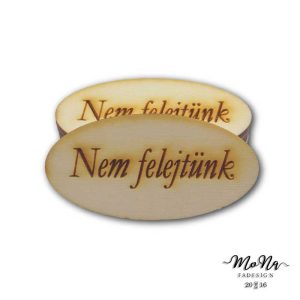 Nem felejtünk-közepes biléta 3x6cm