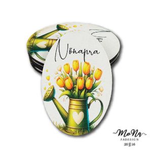 Kis ovális- sárga locsolókanna 4x6cm