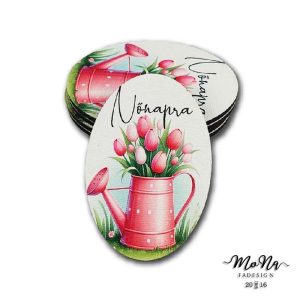 Kis ovális- rózsaszín locsolókanna 4x6cm