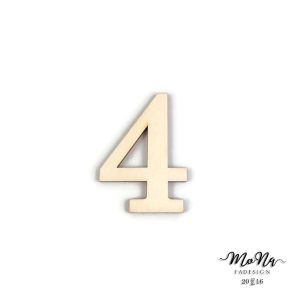 "4" normál szám 4,5x6,3cm