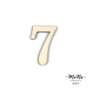 "7" normál szám 4,3x6,5cm