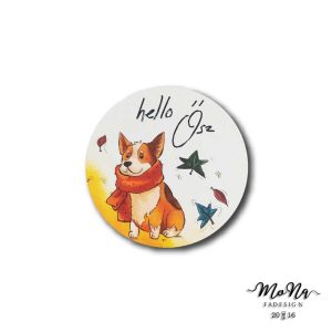 Jó, hogy jöttél- szarvas 13x13cm