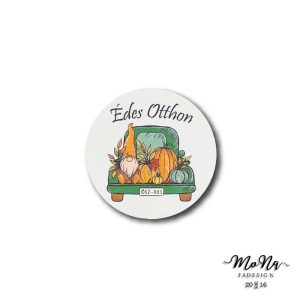 95-ös kör- rendszámos autó 9,5x9,5cm