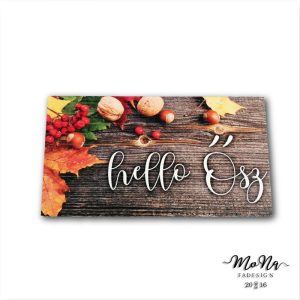 Helló Nyár türkiz fadeszka háló 14x7,5cm