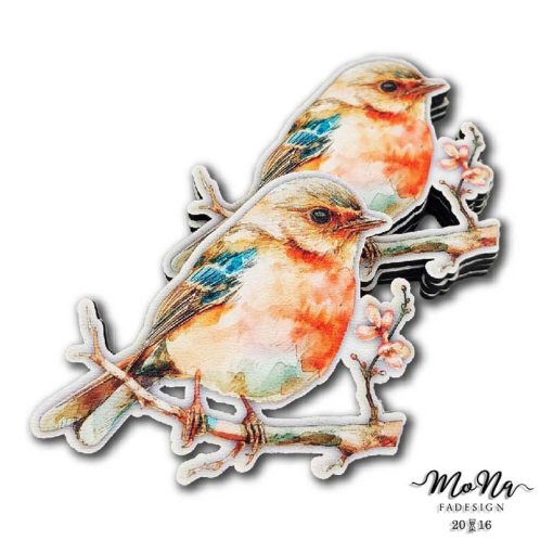 madárka faágon 6,3x7,5cm