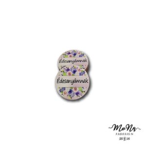 boldog anyák napját púder háttér virág minta 5x5cm