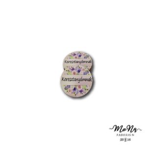 nagymamámnak púder háttér virág minta 5x5cm