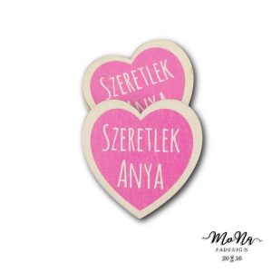 Anya szeretlek rózsaszín szív