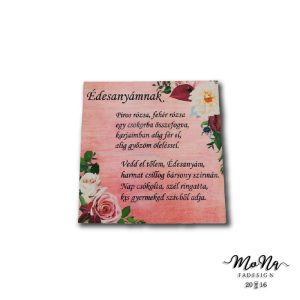 Anya idézet nagy négyzet 13,5x13,5cm