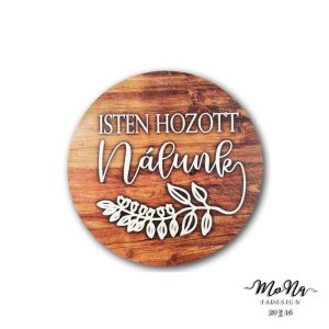 kopogtató-isten hozott nálunk 13x13cm