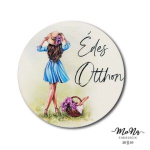 Édes Otthon-lány 13x13cm