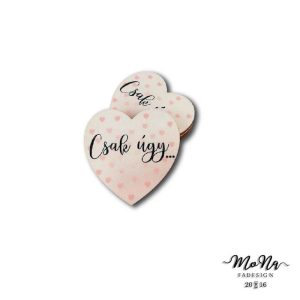 Púder szív-Csak úgy 5x5cm