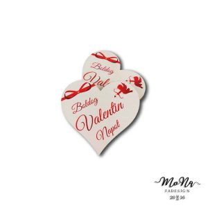 Boldog Valentin Napot- masni+cupido 7x7,7cm